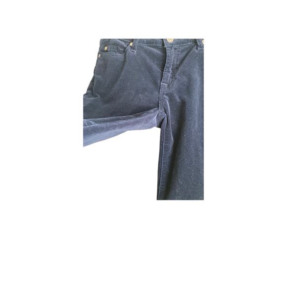 Anthropologie 7 for all mankind velour navy flare jeans 28 - Picture 8 of 11